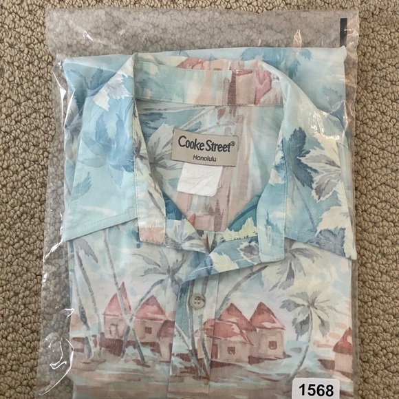 COOKE STREET Honolulu Aloha Hawaiian Tropical Floral Reverse Print Shirt Men 2XL - Picture 6 of 6